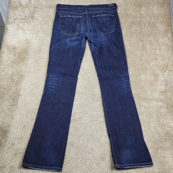 Citizens Of Humanity Dark Blue Straight Leg Jeans - Picture 9 of 15
